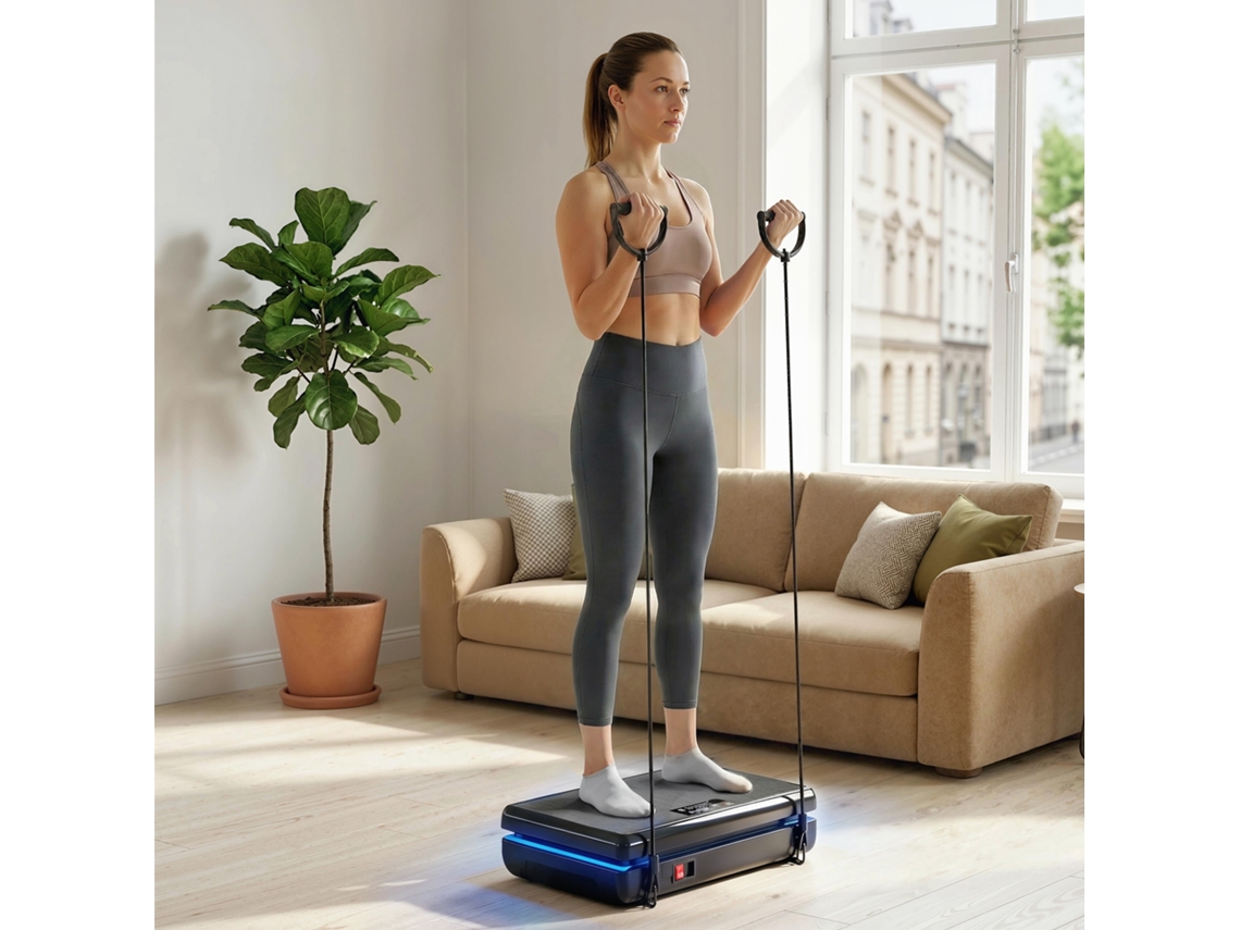 Plataforma Vibratória Com 120 Níveis De Velocidade E 5 Programas.