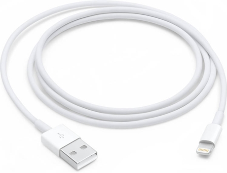 Cabo APPLE MXLY2ZM/A (USB - Lightning - 1 m - Branco)