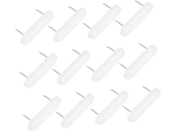 Angooily 100 Peças De Pregos Duplos Nylon Para Pés Móveis, Almofadas De Pregos Brancas Para Sofá, Mesa E Cadeira