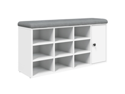 Banco Sapateira Branco MAISON EXCLUSIVE em Derivados de Madeira (102x32x50 cm)