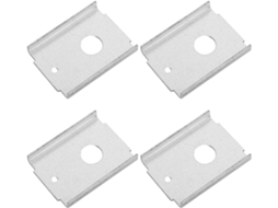 Kit De Reparo Para Porta Armário Dobrável Nuobesty 1-3 8, Aço Carbono, 4 Peças, Suporte Metálico Para Ferragens E Reparo
