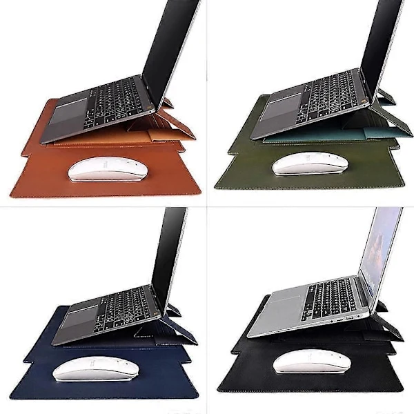 Capa Protetora Em Pu Para Macbook Air Pro De 13, 13,3, 14 E 15,4 Polegadas Com Suporte De Resfriamento.