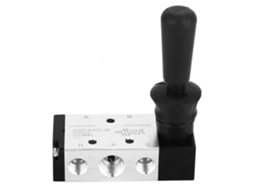 Válvula Pneumática Mecânica Laxiscreed De 2 Posições E 5 Vias Com Interface Pt1/4