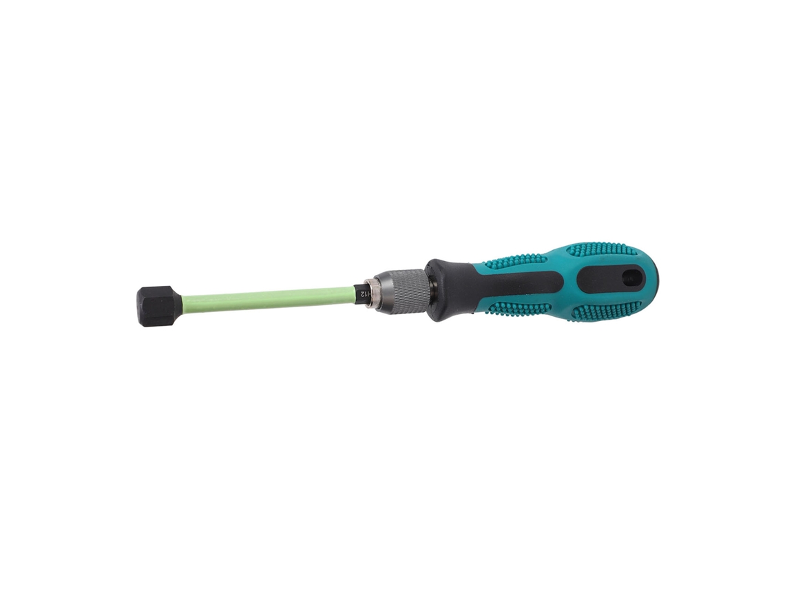Conjunto de 11 peças com bits hexagonais magnéticos em aço S2 de 1,5 a 12 mm e cabo de chave de fenda autotravante de 6,35 mm