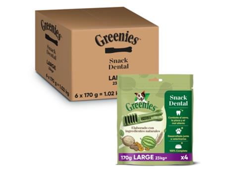 Greenies Snack Dental  Natural Para Cães Grandes  4 Barritas