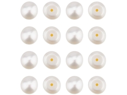 Escolha Sólida - Pérolas De Água Doce 18 Unidades - Corais Naturais - Corais Redondos Cultivados - Qualidade Aaa - Corais Meio-trocados - Para Adereço