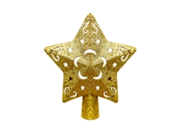 Luz de projeção para topo de árvore de Natal LED dourado com 5 diapositivos giratórios dinâmicos | S/MARCA