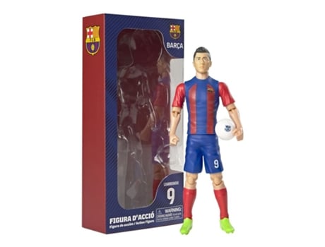 Figura De Ação Lewandowki Do Fc Barcelona 20cm Banbo Toys