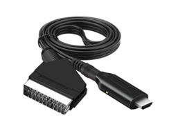Cabo Scart para HDMI AQUAFORGE, adaptador multifuncional de áudio e vídeo 1080p/720p