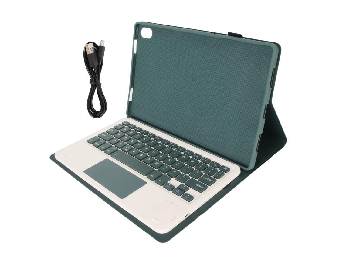 2026zentro-capa Com Teclado Desmontável E Trackpad Para Tablet Tab P11 Plus 2021 P11 2020 Tb J606f Tb J606x Tb J607f Verde Escuro