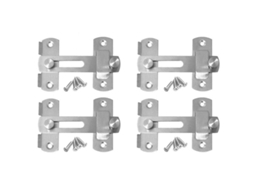 4 Peças Loquet Lock Porta De Correr Trava De Aço Inoxidável Loquet Bar Loofing Lock Para Móveis De Janela Slowmoose