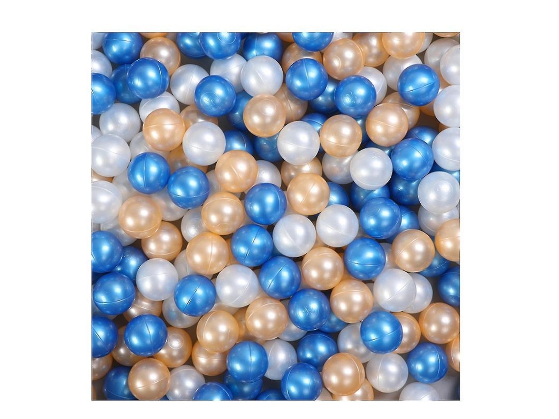 2026 100 Bolas de Macaron para Piscina de Bolas, Inodoras, Elásticas, Resistentes a Las Mordeduras, Regalo Seguro para Niños, Azules Y Blancas.