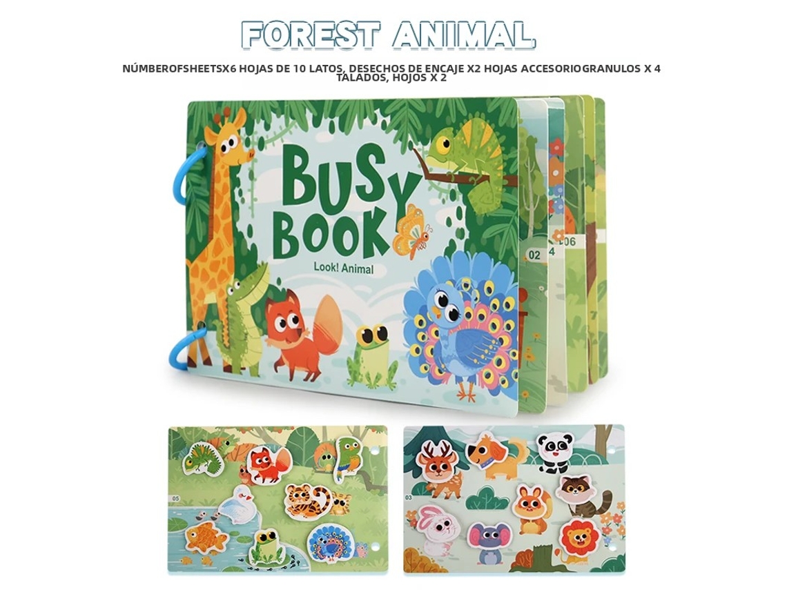 (estilo 3) Livro De Atividades Para Bebês, Ideal Para Jogos Educativos Na Primeira Infância, Um Livro Silencioso Com Adesivos.