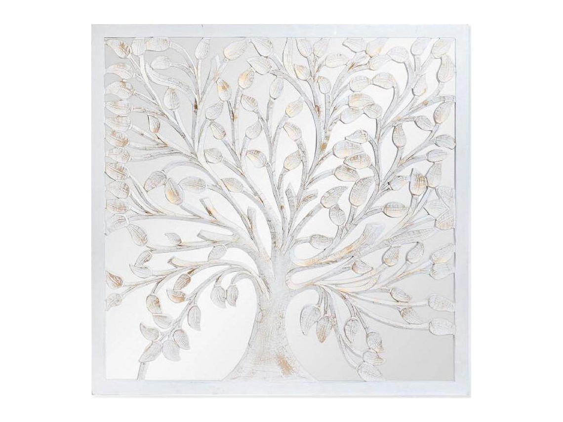 Figura Decorativa Dkd Home Decor Árvore Cristal Madeira Mdf 120 X 3.5 X 120 Cm