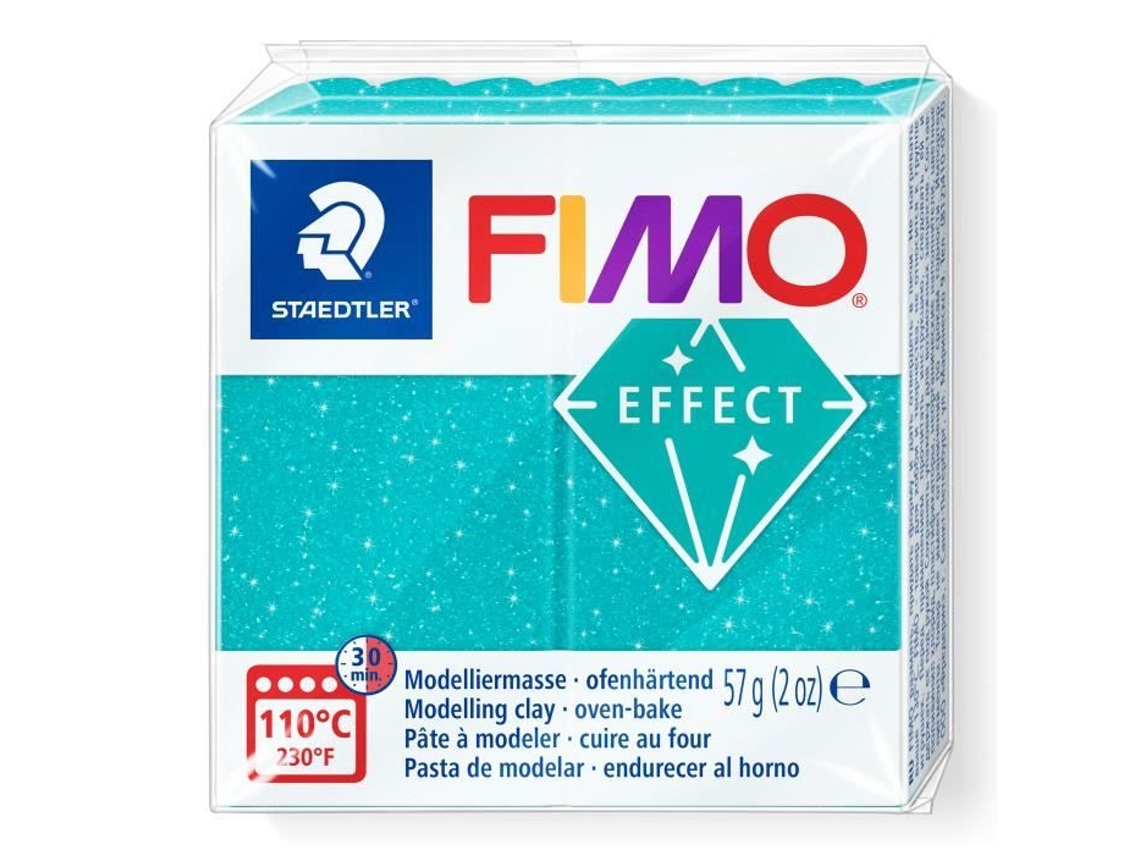 Efeito FIMO “Galaxy” Turquesa