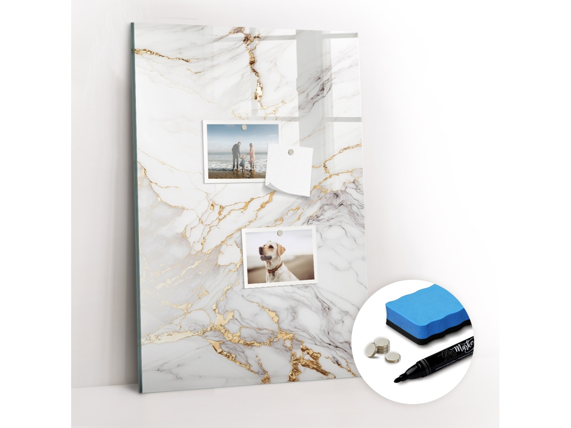 Quadro Magnético Mármore Decorativo Para O Quarto Das Crianças Espelharte (40x60 Cm)