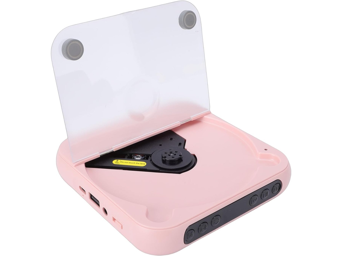 Leitor Cd Portátil Garsent Com Duas Caixas De Estéreo, Recarregável Com Bluetooth 5.3, Reprodução Em Loop