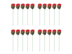 Kit com 20 Rosas Flammeantes para Mágica LAXISCREED