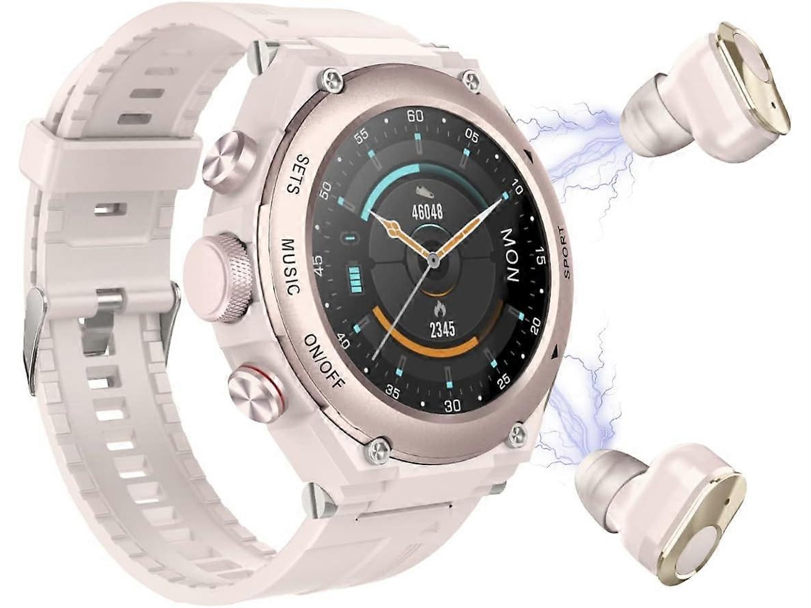 Relógio inteligente T92 2 em 1 com fone de ouvido Bluetooth e MP3 player, smartwatch com fones de ouvido sem fio integrados, 100% novo, Ly Ebike