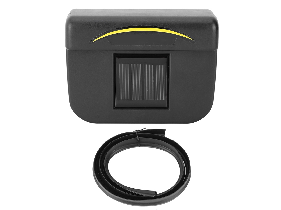 Ventilador Solar para Arrefecer Carros com Fita de Borracha