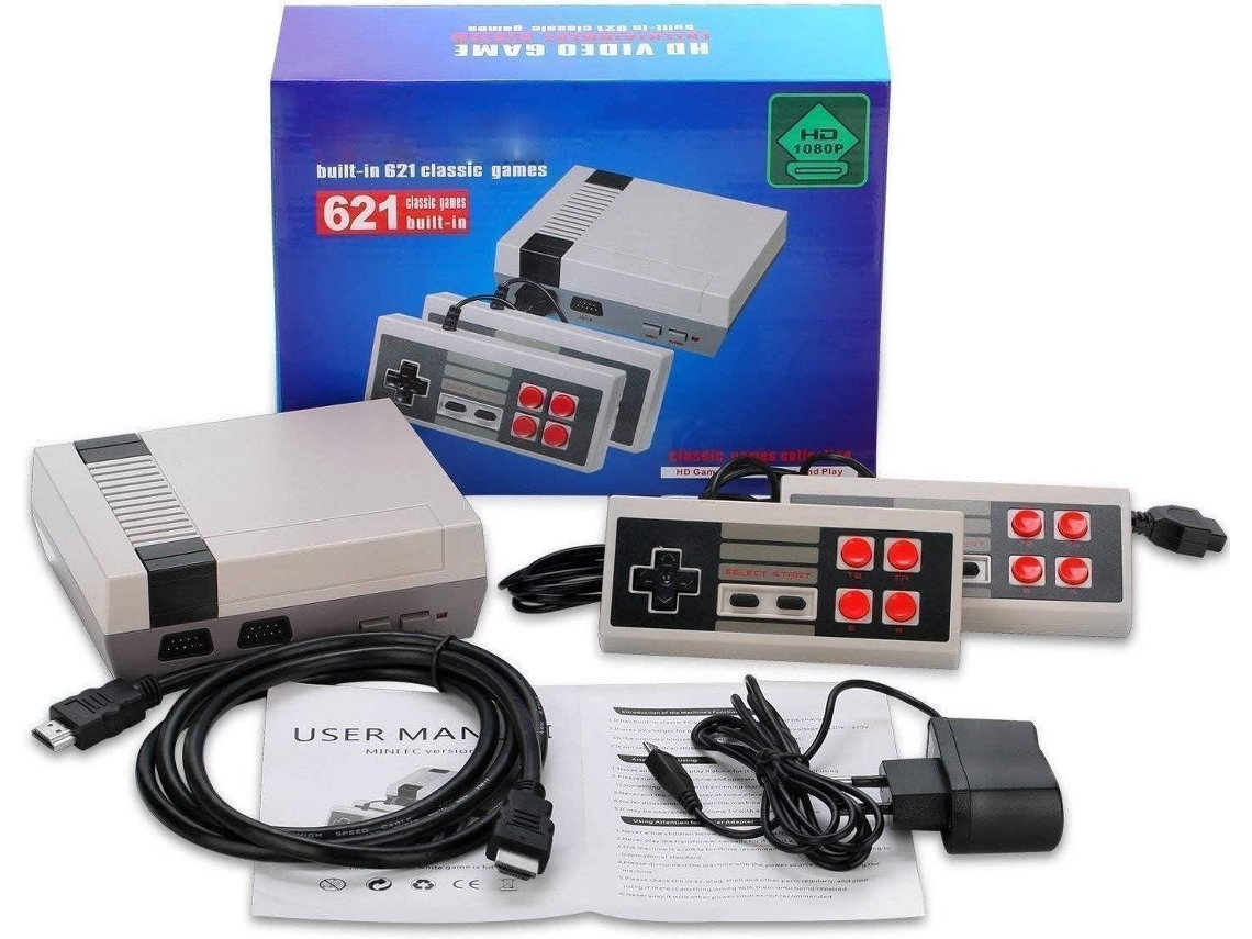 Console De Jogos De Tv Com Conexão Hdmi Digital E 621 Retro Games Brilvibera