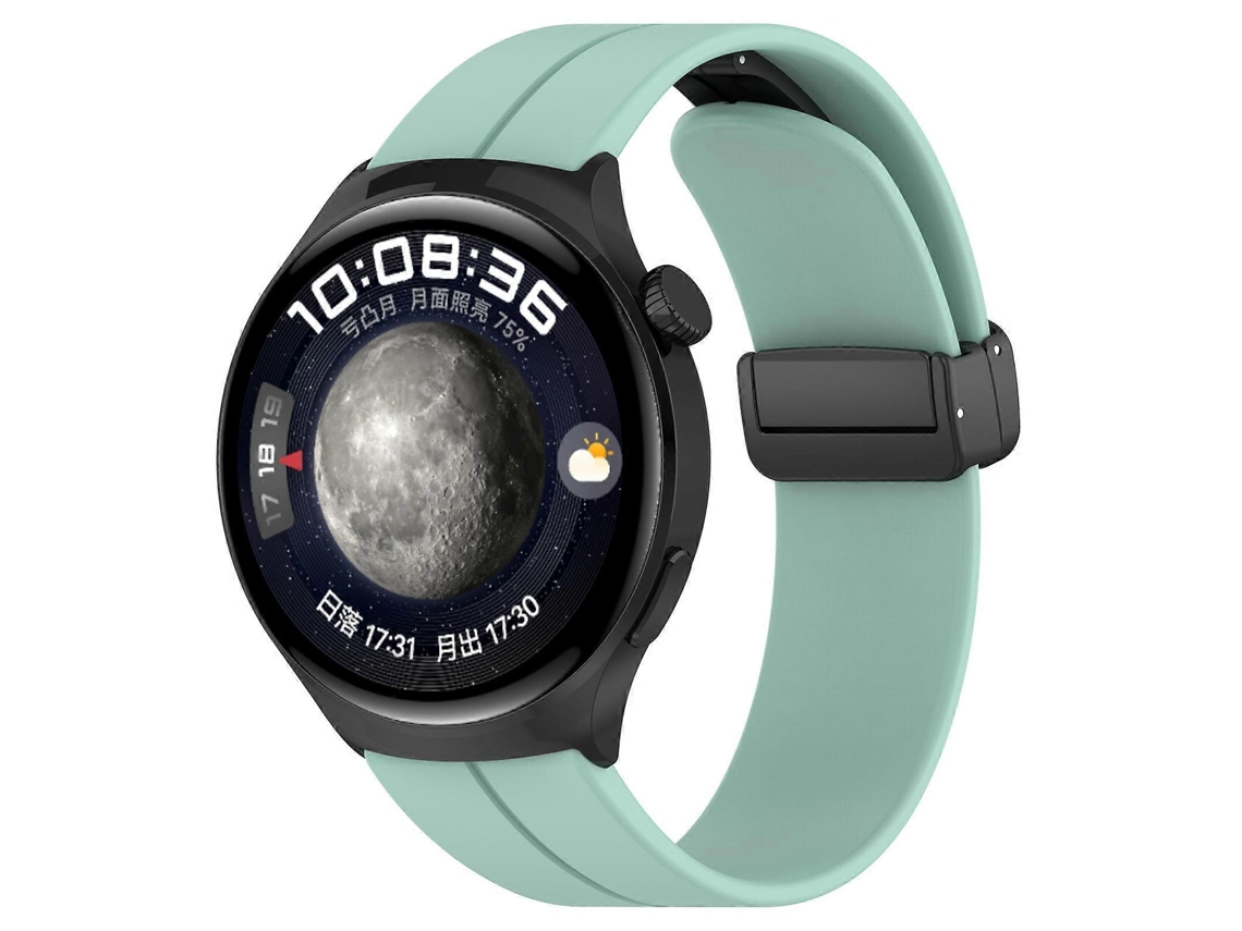 Pulseira De Silicone Preta Dobrável Com Fecho De Pressão Groove, 18 Mm