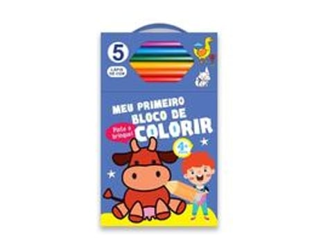 Livro Meu Primeiro Bloco De Colorir Azul 4 De Zastras (português Do Brasil)