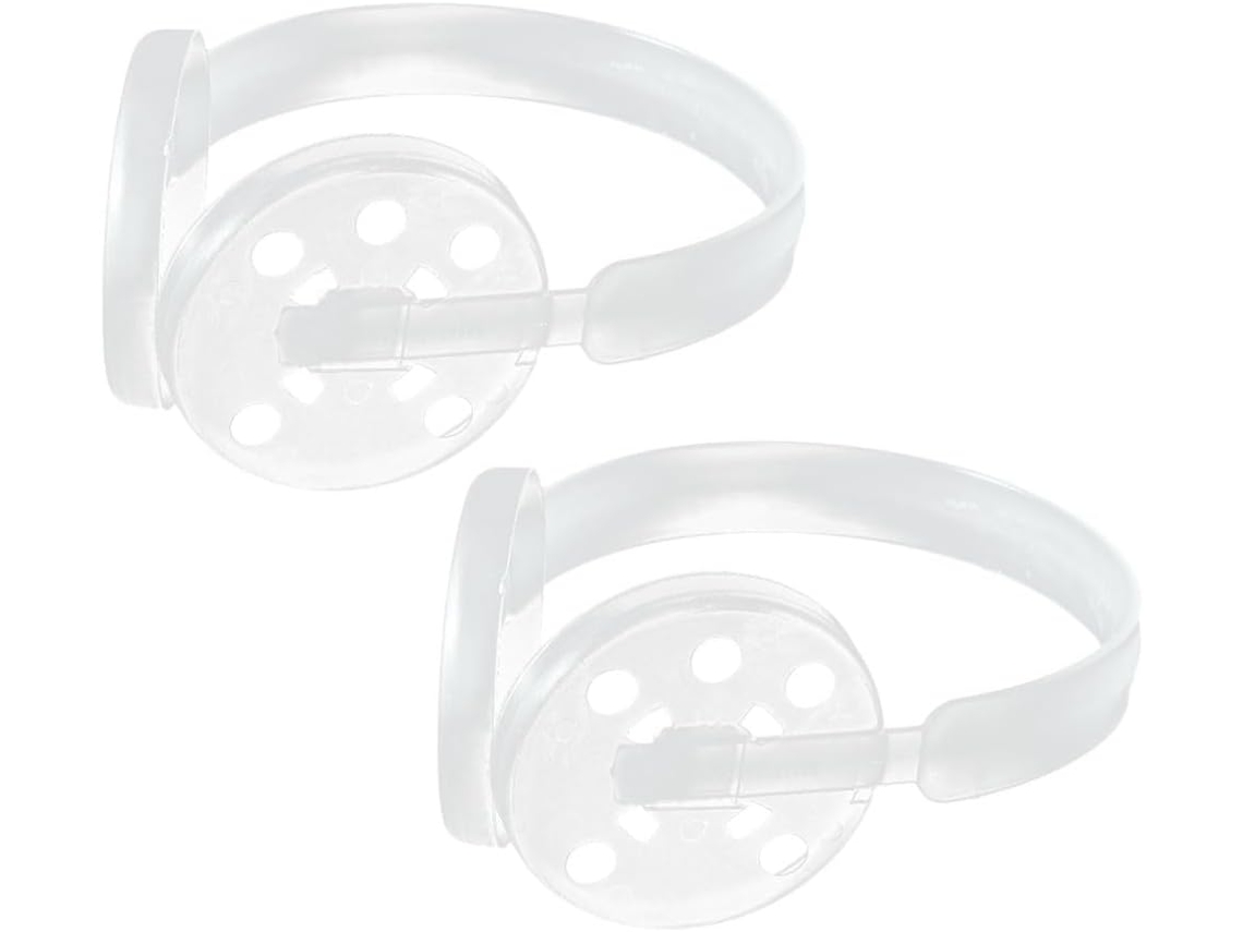 Stobaza Conjunto De 2-suportes Para Protetores Auriculares Inverno Em Plástico Branco, Simples E Prático Para Fabricação