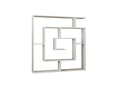 Estante Giusi In Placa de Aglomerado de Melamina Branco 125X22X129 Cm EPIKASA