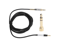 Cabo de Fones 3.5mm para 2.5mm com Adaptador 6.35mm Mali