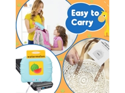 Brinquedo Educativo Audível Com 112 Cartões Flash Para Bebês 1-3 Anos Brincar E Aprender