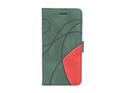 Aetheria capa Carteira Flip para Samsung S22 de Couro Pu com Fechamento Magnético e Suporte Cartões Verde