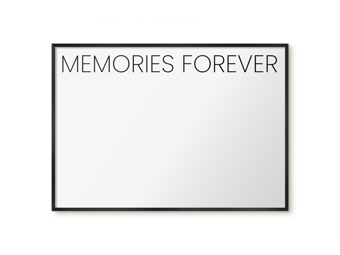 Magnetic Glass Board Memories Forever For The Hall Espelharte (100x70 Cm)