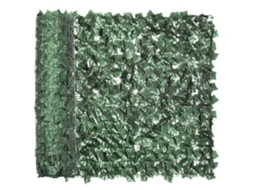 Rolo De Cerca Artificial Para Varanda E Jardim Em Pe Anti-uv, Cerca Falsa Com Folhas Verde Escuro 300x100cm