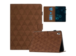 Capa Para Tablet Lenovo Tab M10 Hd 2ª Geração X306 Em Couro Com Textura De Diamante.