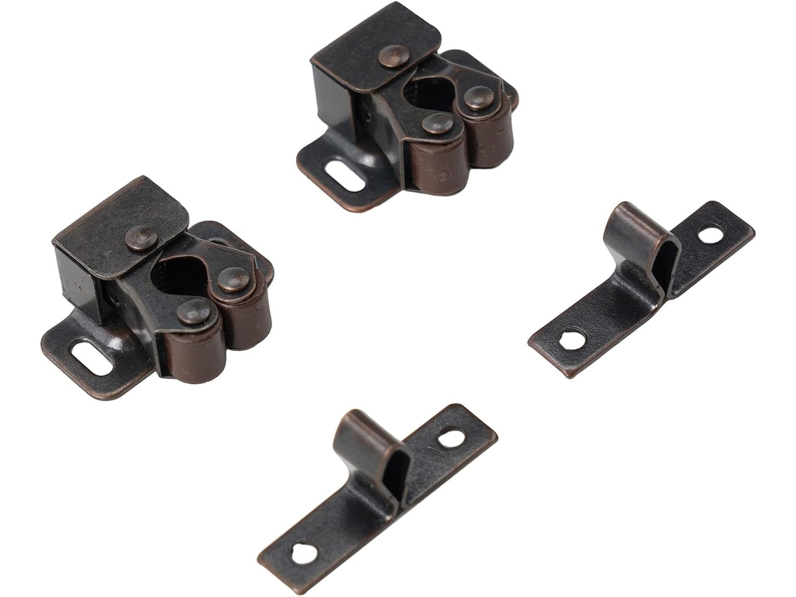 Fecho Duplo De Rolete Com Trava Para Porta Armário, Ideal Para Caravanas, Barcos E Autocaravanas Fabricado Em Aço