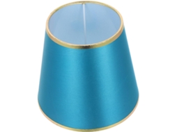 Luminária de Mesa Moderna em Tecido Verde e Dourado, Soquete E27 Cm. SFUSHOS