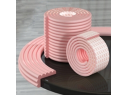 Protetor De Canto Para Mesa De Bebê , Espuma Macia 200 Cm Rosa Hexinyigjly