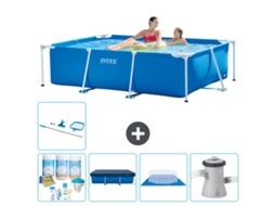 Intex Piscina Com Estrutura Retangular - 220x150x60 Cm - 6-peças S21105