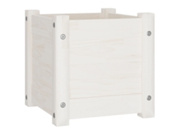 Planter, Planters Vidaxl Branco Madeira De Pinho (n/a)