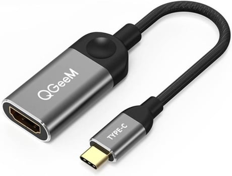 Adaptador QGEEM UA01 (USB-C - 0.1 m - Cinzento)