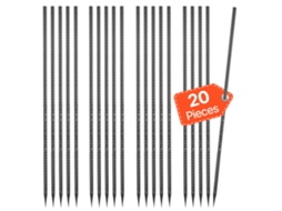 20 Estacas De Reforço Retas De Aço Galvanizado De 24polegadas De 24polegadas Vevor