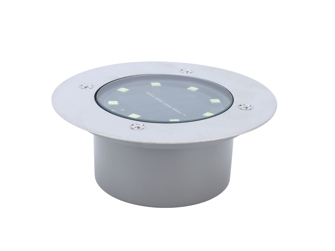 Rebe-lâmpada Solar Subterrânea Led Branca Impermeável Embutida Para Jardim E Paisagem Exterior