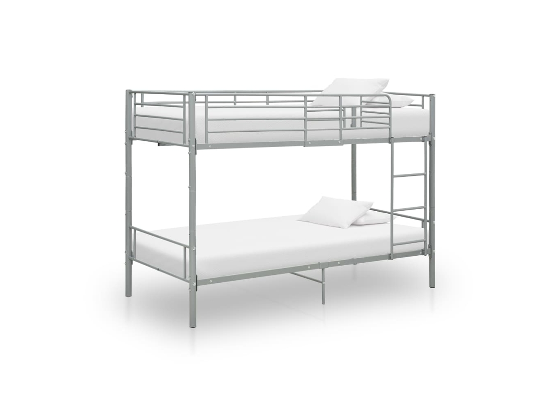 Bunk Bed, Bunk Beds Vidaxl Cinzeto Metal (n/a)