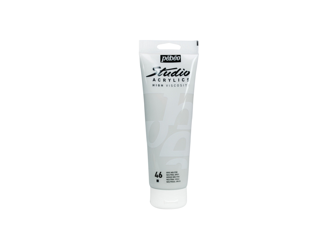 Tinta Acrílica PÉBÉO (Opaca - Cinza Neutro - 250ml)