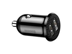 Carregador Baseus para Carro 2Xusb Preto