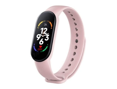 Pulseira Inteligente IWEAR Sm7 0 96'' Tft Rastreador de Fitness Ip67 com Rh e Pressão Arterial / Social / Sono Rosa
