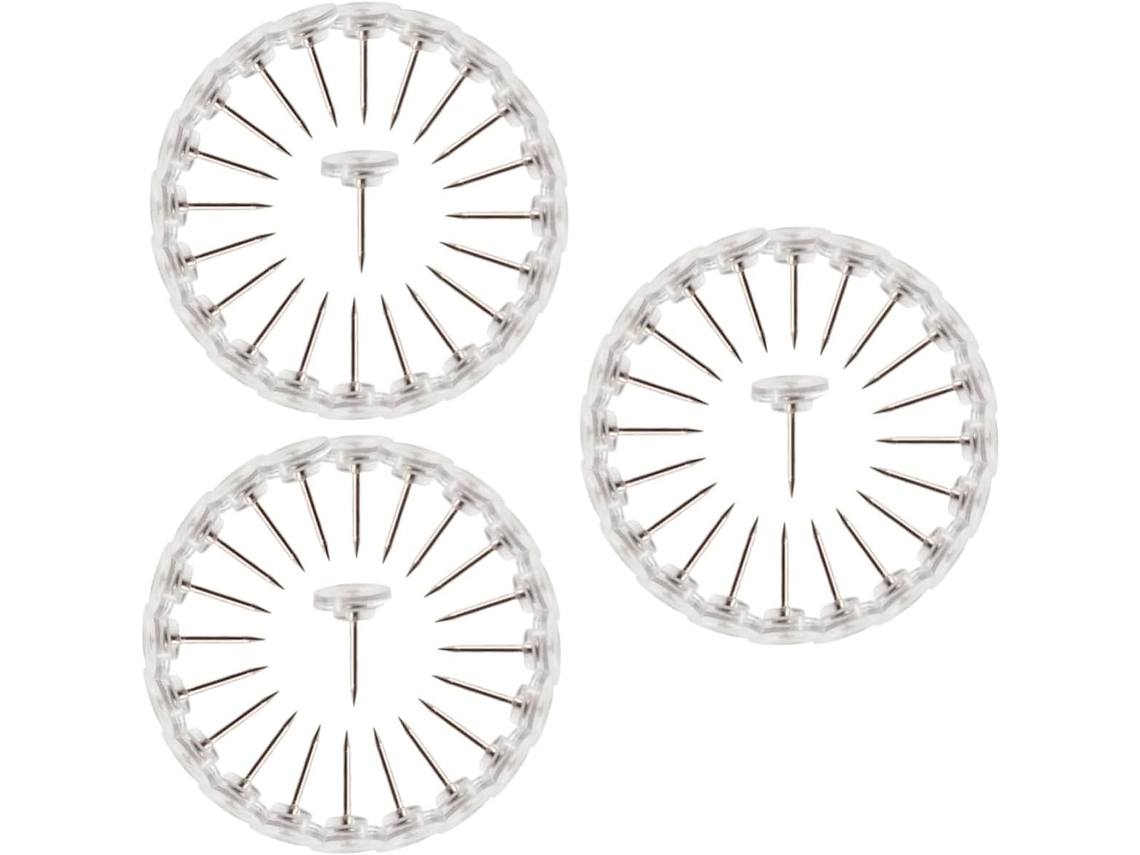 600 Peças De Tachinhas Transparentes Decorativas Para Quadro Cortiça