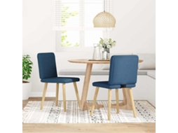 Maison Exclusive - Cadeiras De Jantar 2 Pcs Tecido Azul