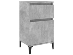 Mesa de Cabeceira 40x35x70 Cm Cinzento Cimento MAISON EXCLUSIVE